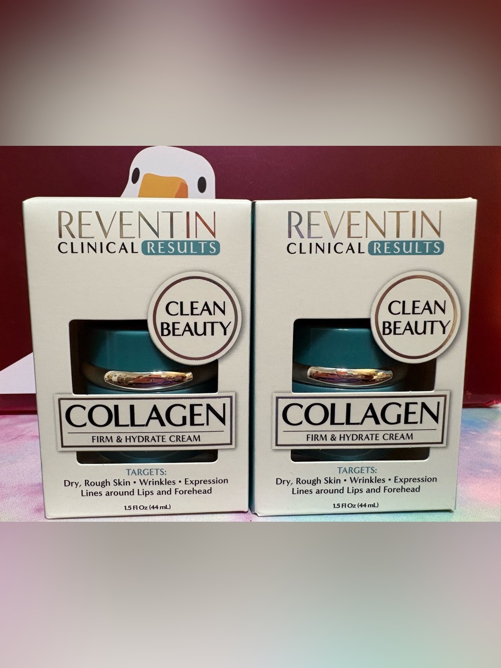 LOT OF 2 Reventin Clinical Results Collagen Firm & Hydration Cream 1.5 fl oz NIB